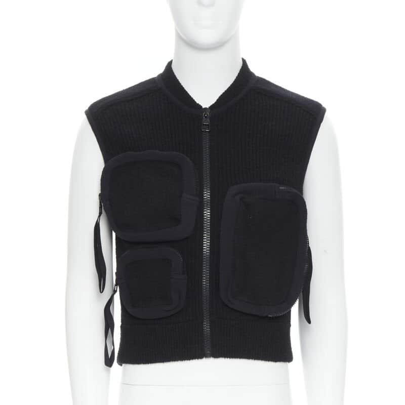 Louis Vuitton Utility Ribbed Vest Black Polyamide Very good condition - Front View