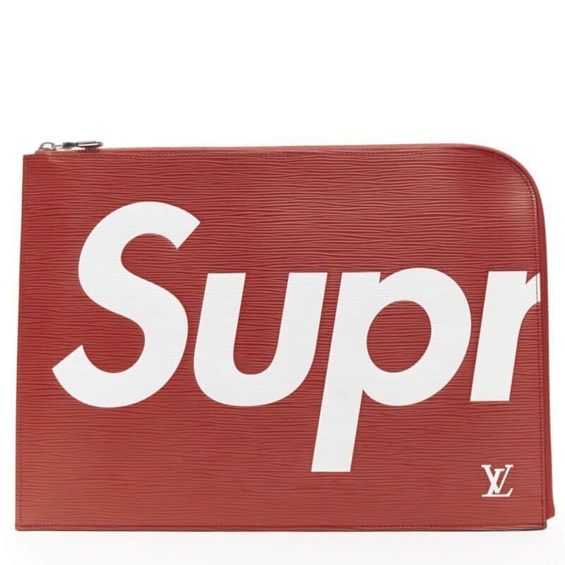 Louis Vuitton Classic Box Bag Red Leather Never worn - Front View