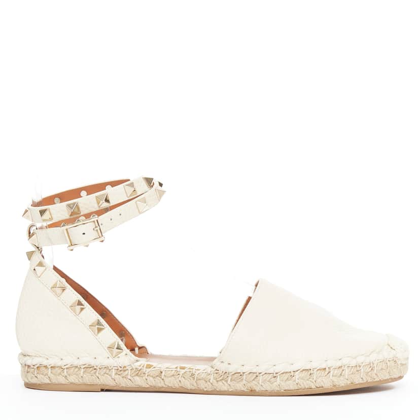 Valentino Rockstud Ecru Leather Very good condition - Front View
