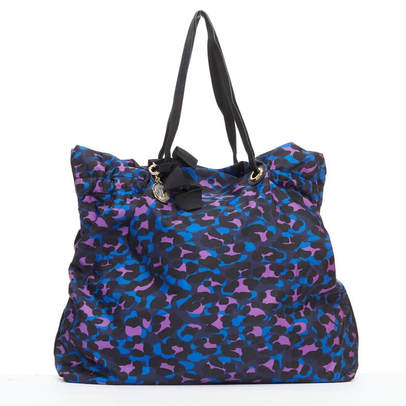 Lanvin Paper Logo Tote Bag Purple Very good condition - Front View