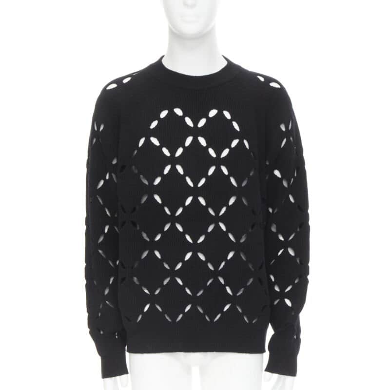 Versace Medusa Wool Sweater Black Wool Never worn, with tag - Front View
