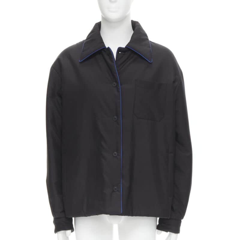 Fendi Black White Jacket Black Polyester Never worn, with tag - Front View