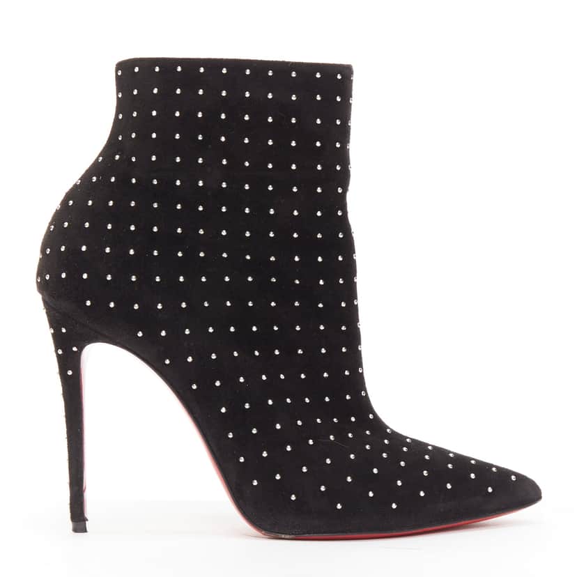 Christian Louboutin So Kate Booty Black Suede Never worn - Front View