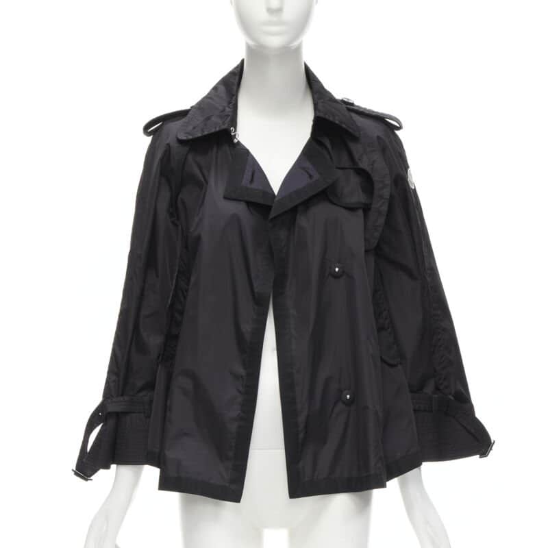Moncler Yukiko Giubbotto Black Polyamide Never worn - Front View