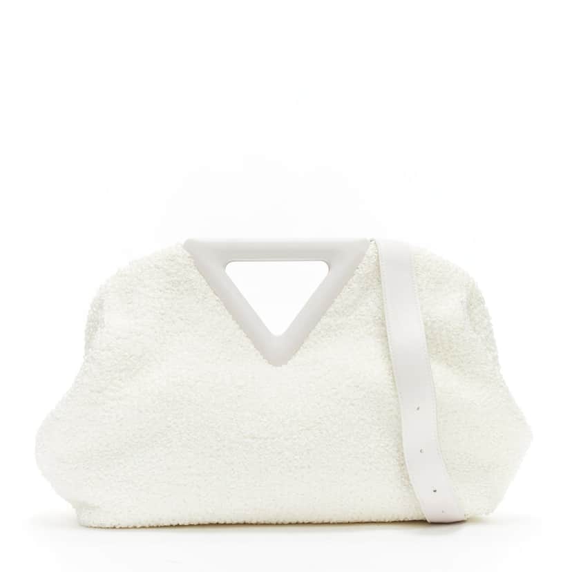 Bottega Veneta Point Triangle White Polyester Good condition - Front View