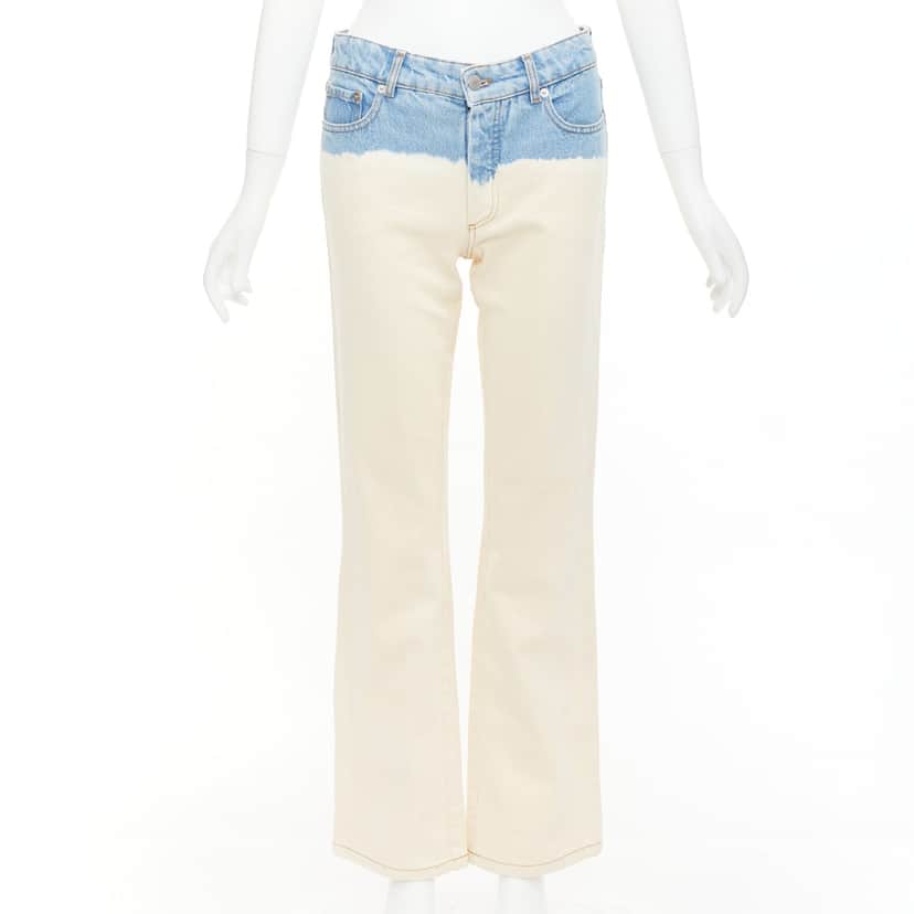 Dries Van Noten Ombre Wide Jeans Blue Cotton Very good condition - Front View