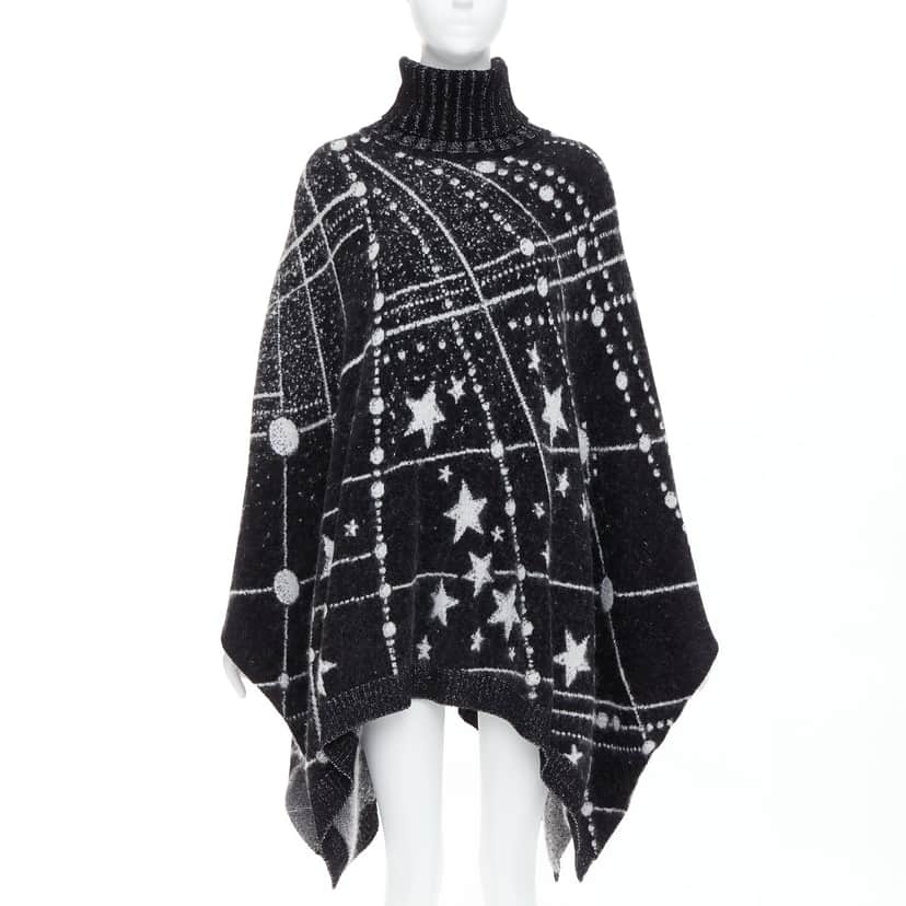 Saint Laurent Constellation Black Viscose Never worn - Front View