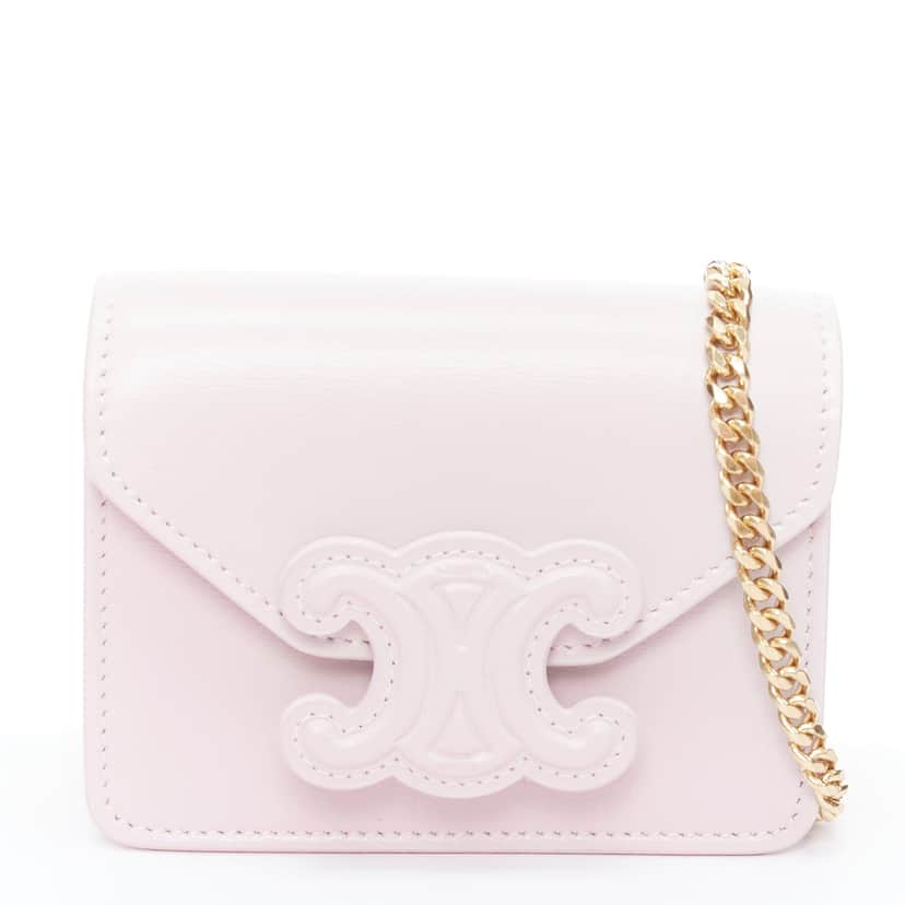 Celine Triomphe Purple Leather Never worn, with tag - Front View