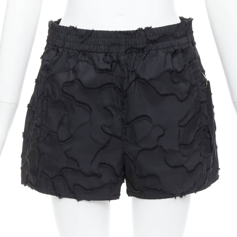 Dior Camouflage Patch Shorts Black Polyester Never worn - Front View