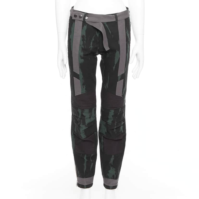 Dries Van Noten Tie Dye Jeans Green Cotton Good condition - Front View