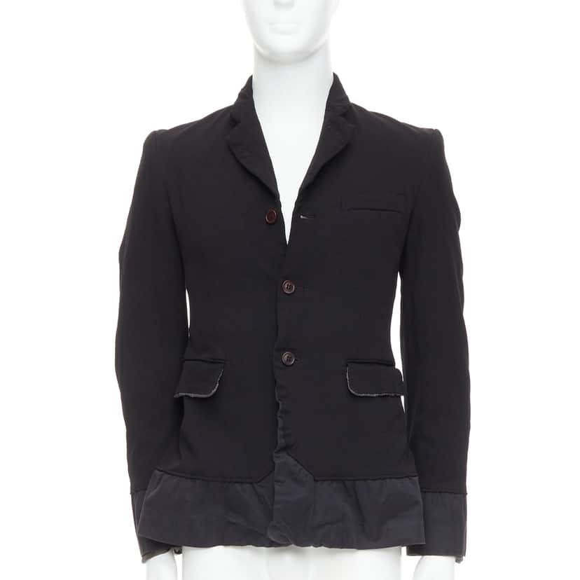 Comme Des Garcons Black Docking Blazer Black Polyester Very good condition - Front View