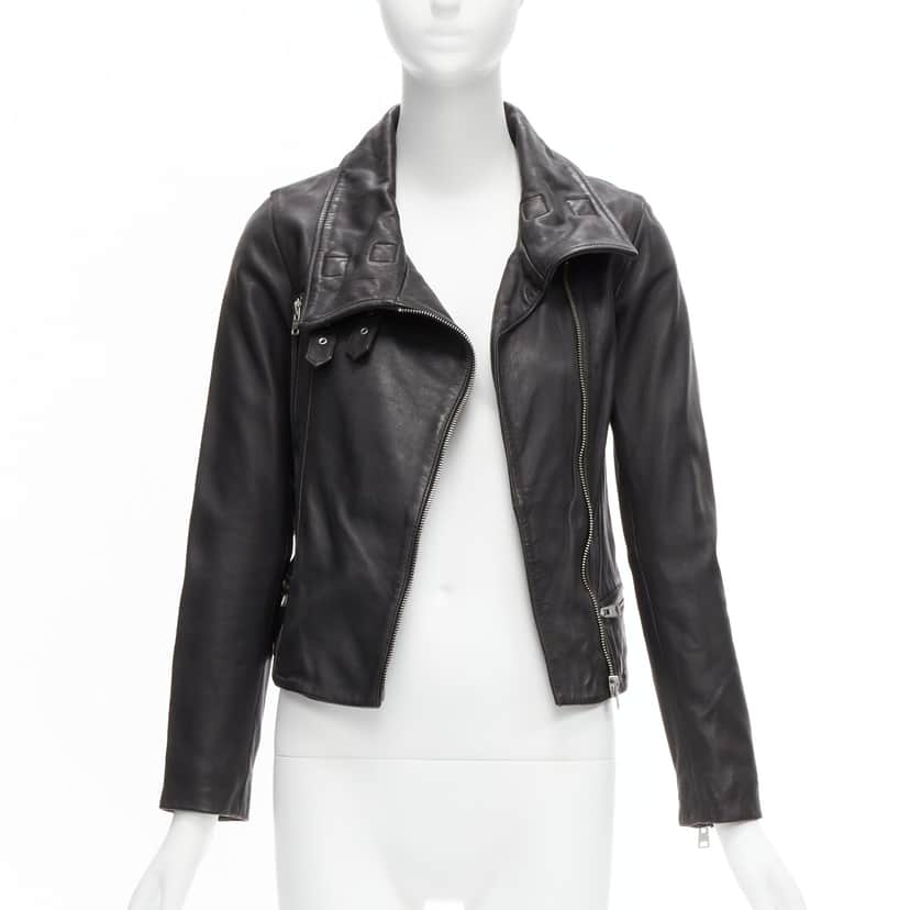 All Saints Bales Black Leather Never worn - Front View