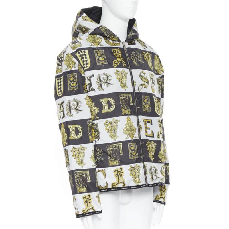 Versace Black Gold Jacket MultiColor Never worn, with tag - Front View