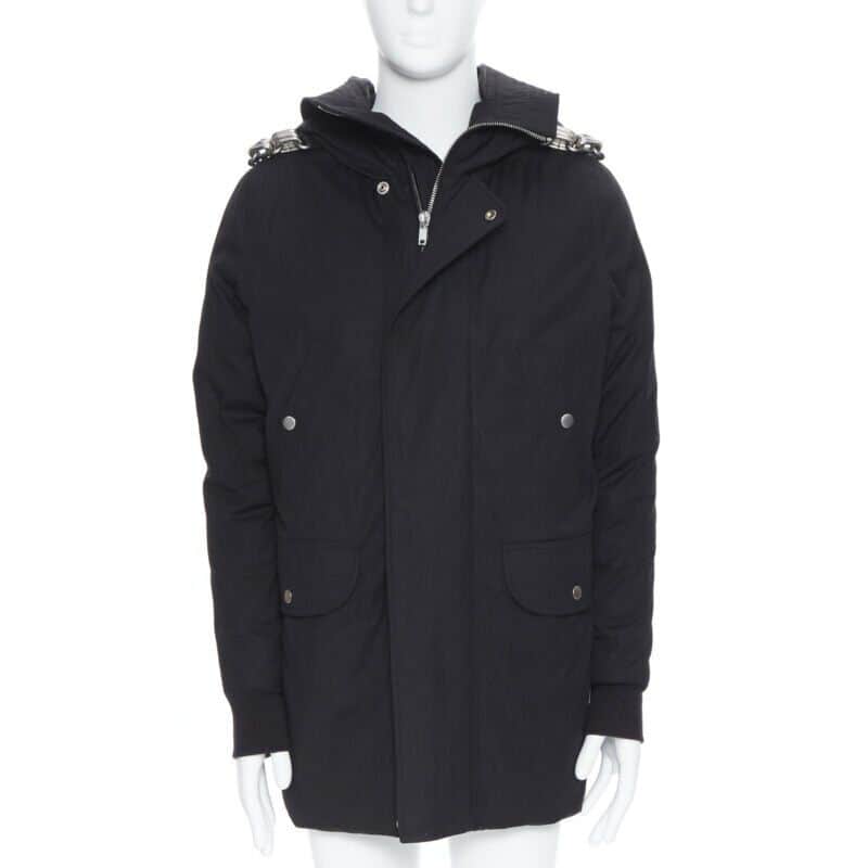 Rick Owens Chained Goose Puffer Black Cotton Never worn, with tag - Front View