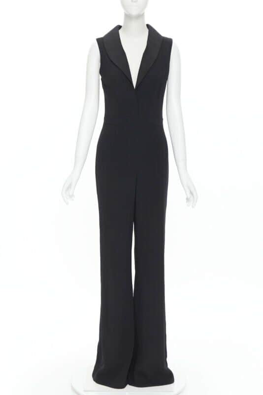 Brandon Maxwell Jumpsuit Black Silk Never worn, with tag - Front View