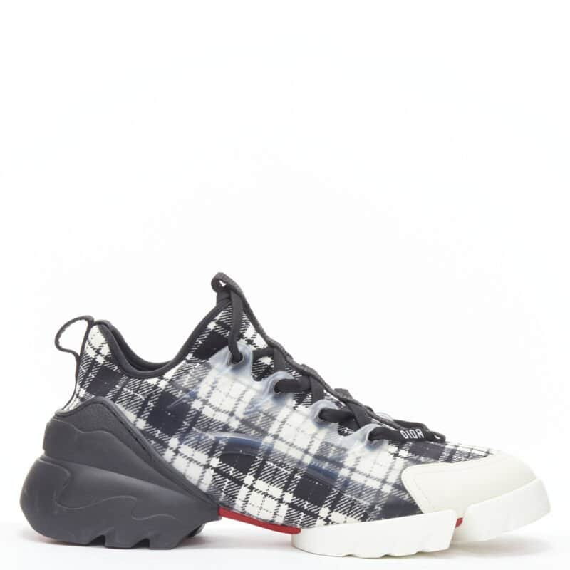 Christian Dior Check Chunky Sneakers Grey Very good condition - Front View