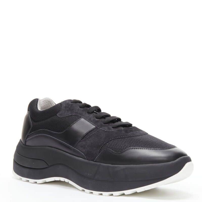 Celine Platform Dad Sneakers Black Leather Never worn - Front View