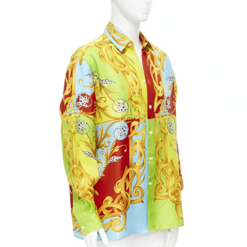 Versace Pop Print Shirt MultiColor Silk Never worn, with tag - Front View