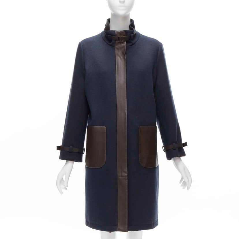 Loro Piana Reversible Wool Jacket Navy Cashmere Very good condition - Front View