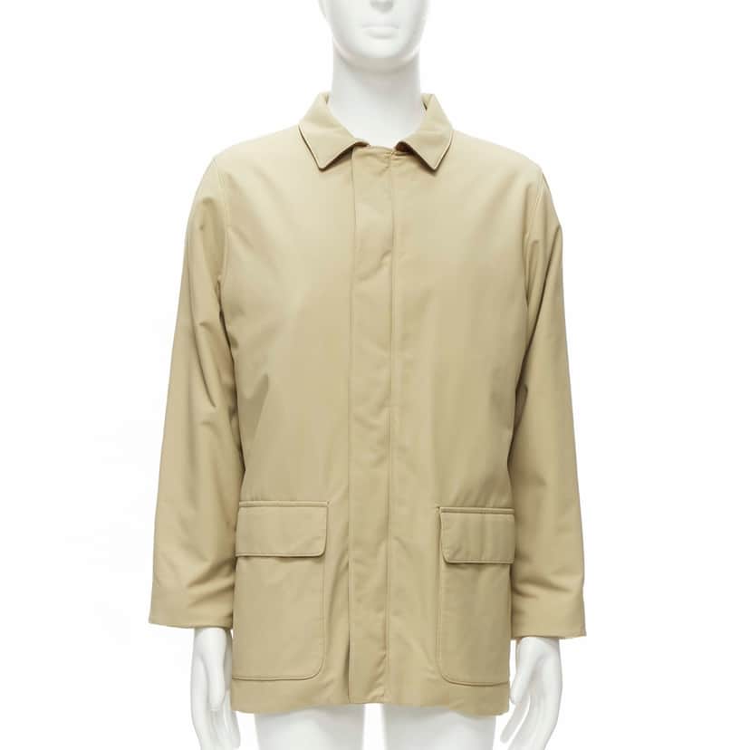 Loro Piana Beige Longline Coat Beige Very good condition - Front View