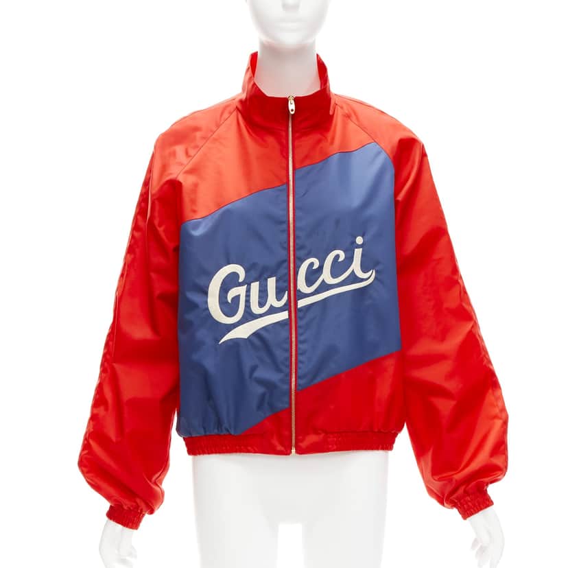Gucci Red Coach Jacket Red Polyamide Good condition - Front View