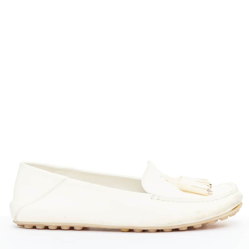Loro Piana Dot Sole Walk Beige Leather Fair condition - Front View
