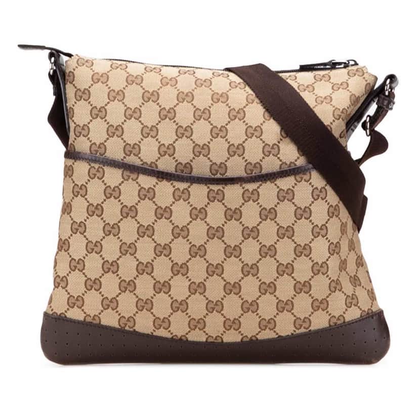 Gucci GG Canvas Crossbody Brown Good condition - Front View