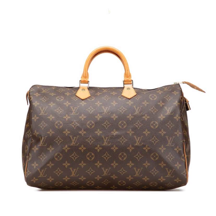 Louis Vuitton Monogram Speedy 40 Brown Canvas Good condition - Front View