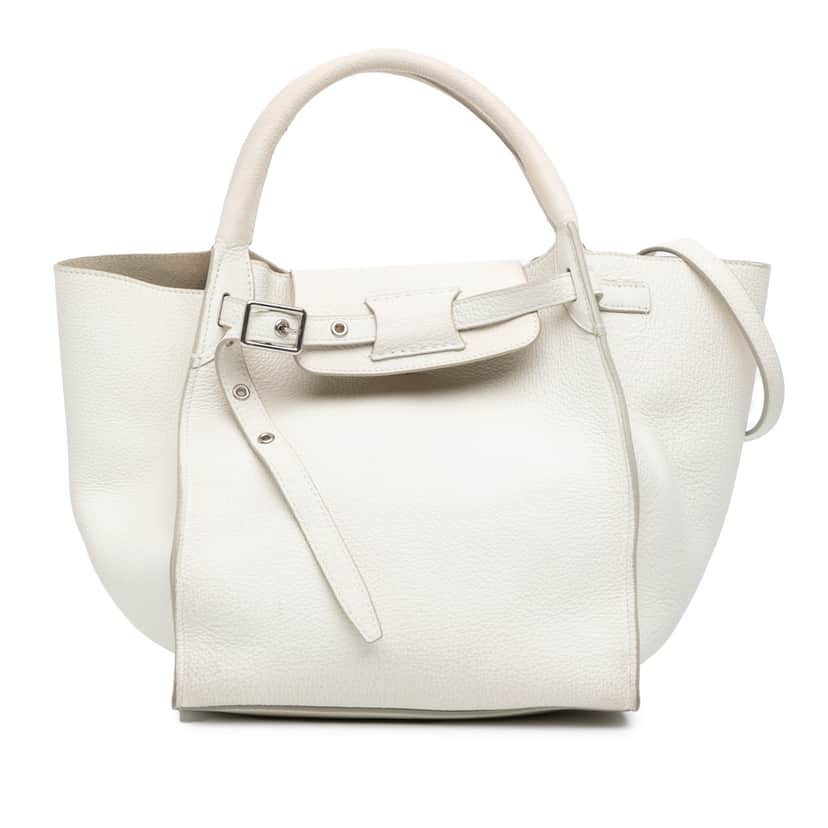 Celine Small Leather Big Bag White Leather Good condition - Front View