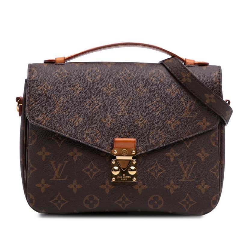 Louis Vuitton Monogram Pochette Metis Brown Canvas Good condition - Front View