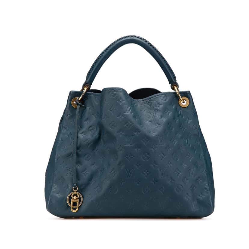Louis Vuitton Monogram Empreinte Artsy MM Blue Leather Good condition - Front View