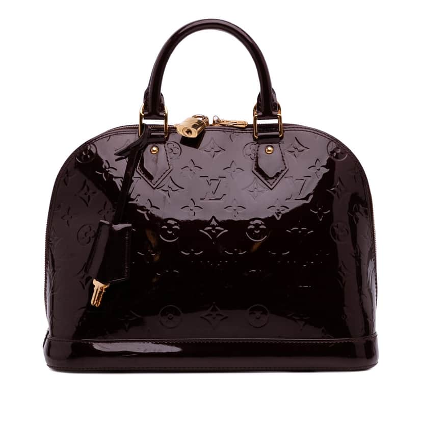 Louis Vuitton Monogram Vernis Alma PM Purple Leather Good condition - Front View