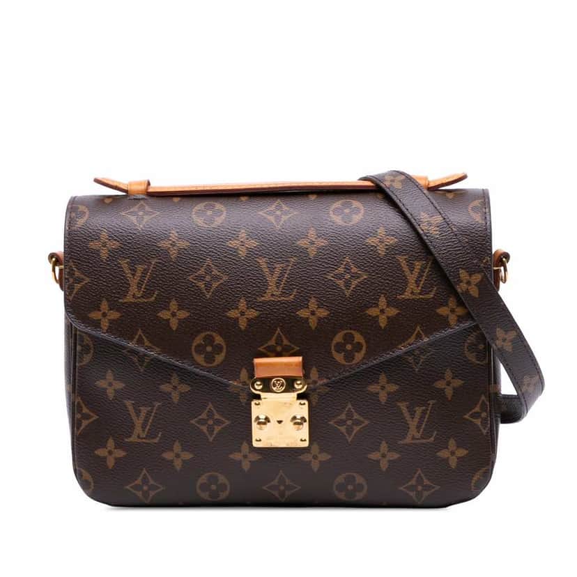 Louis Vuitton Monogram Pochette Metis Brown Canvas Good condition - Front View