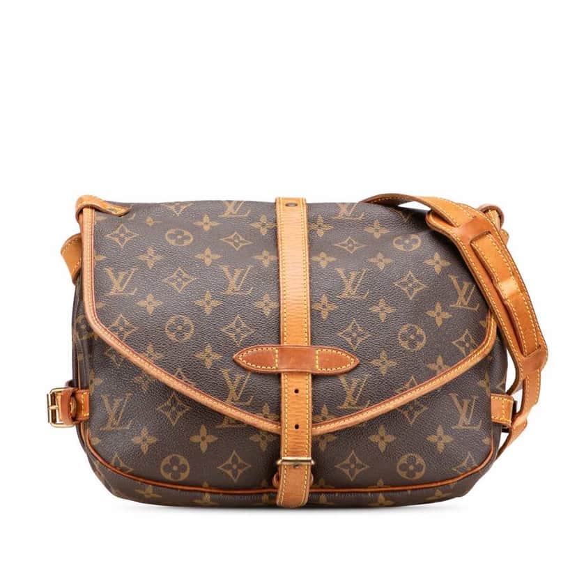 Louis Vuitton Monogram Saumur 30 Brown Canvas Good condition - Front View