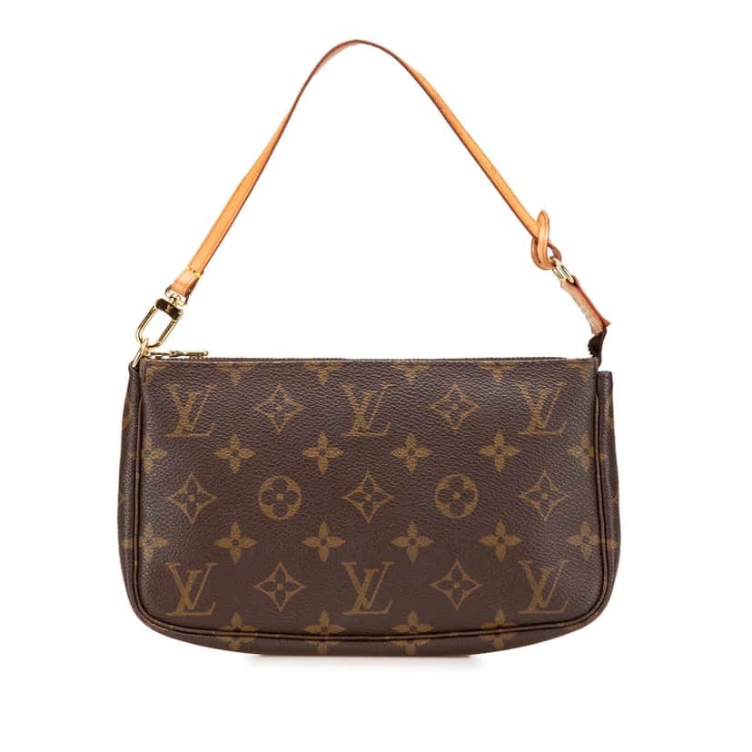 Louis Vuitton Monogram Pochette Accessoires Brown Canvas Good condition - Front View