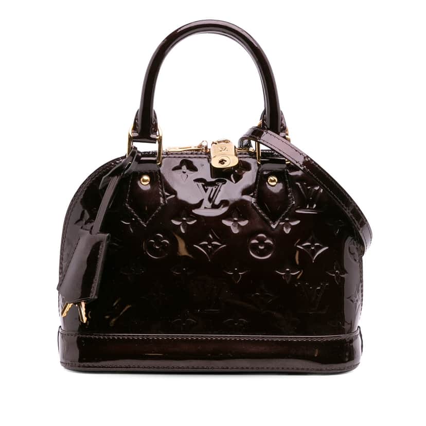 Louis Vuitton Monogram Vernis Alma BB Purple Leather Good condition - Front View