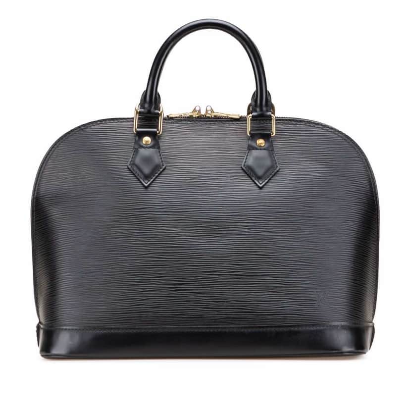 Louis Vuitton Epi Alma PM Black Leather Good condition - Front View