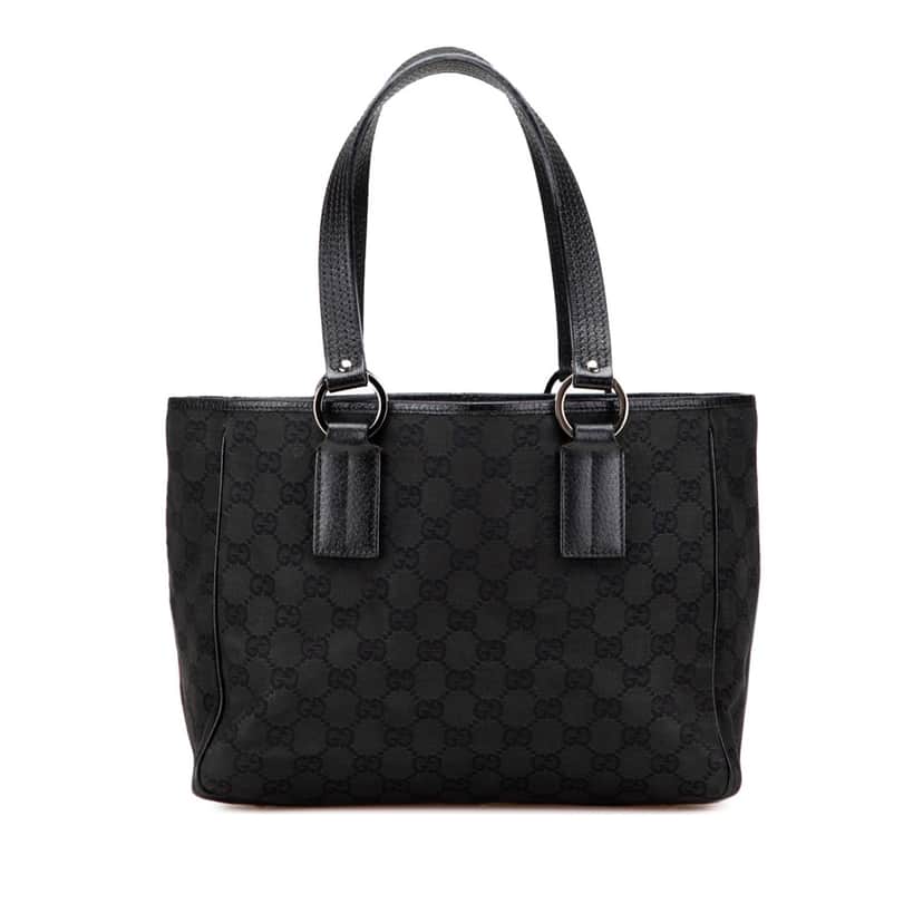 Gucci GG Canvas Tote Black Good condition - Front View