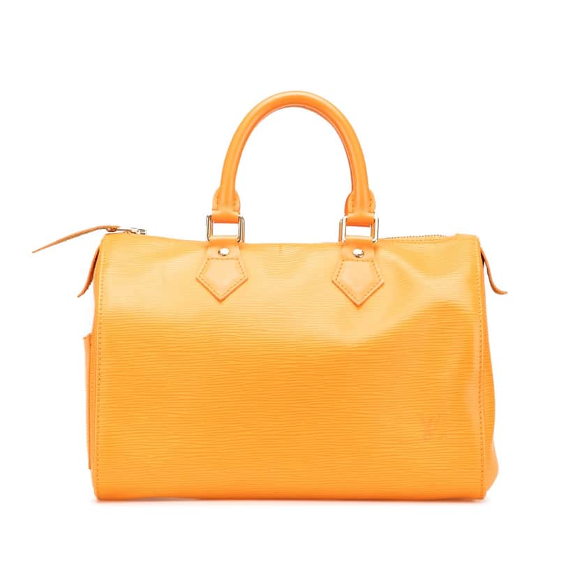 Louis Vuitton Epi Speedy 30 Orange Leather Good condition - Front View