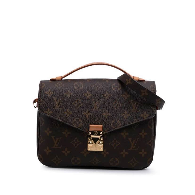 Louis Vuitton Monogram Pochette Metis Brown Canvas Good condition - Front View