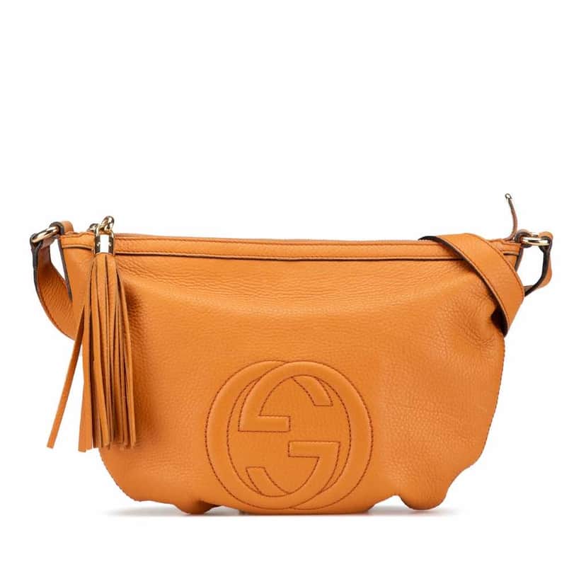 Gucci Leather Soho Crossbody Orange Leather Fair condition - Front View