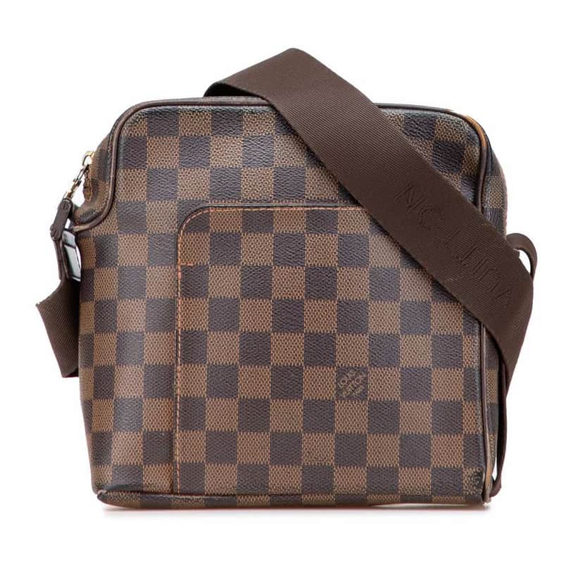Louis Vuitton Damier Ebene Olav PM Brown Canvas Very good condition - Front View