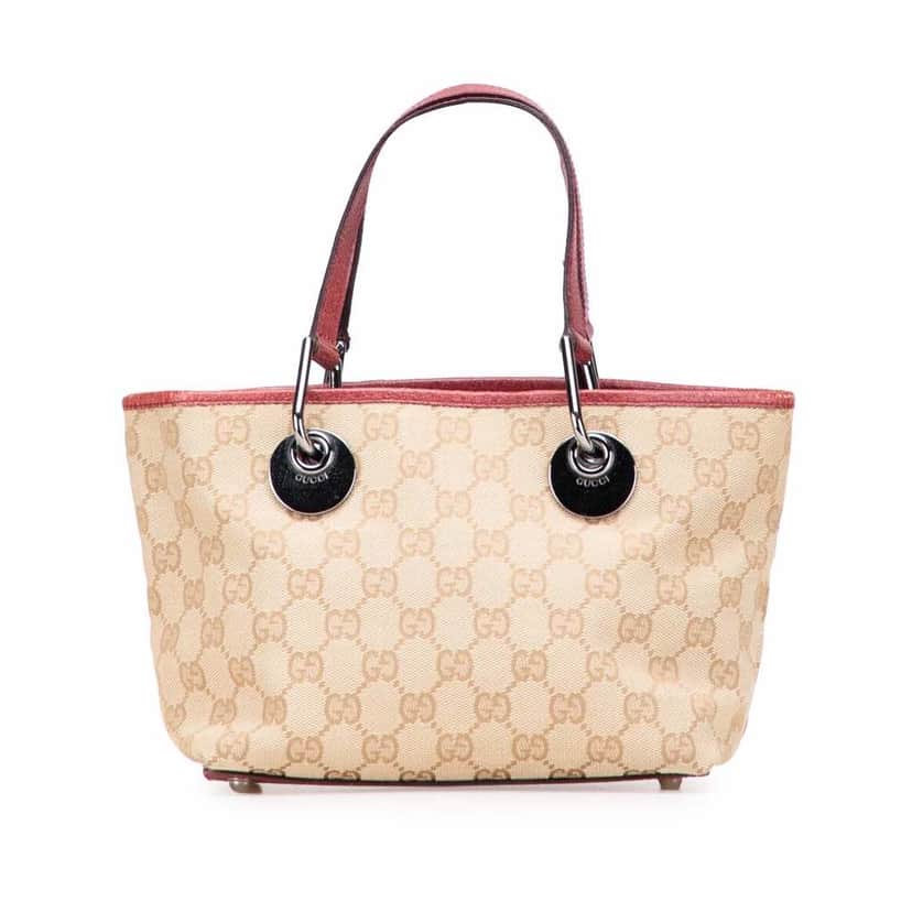 Gucci GG Canvas Eclipse Handbag Brown Good condition - Front View