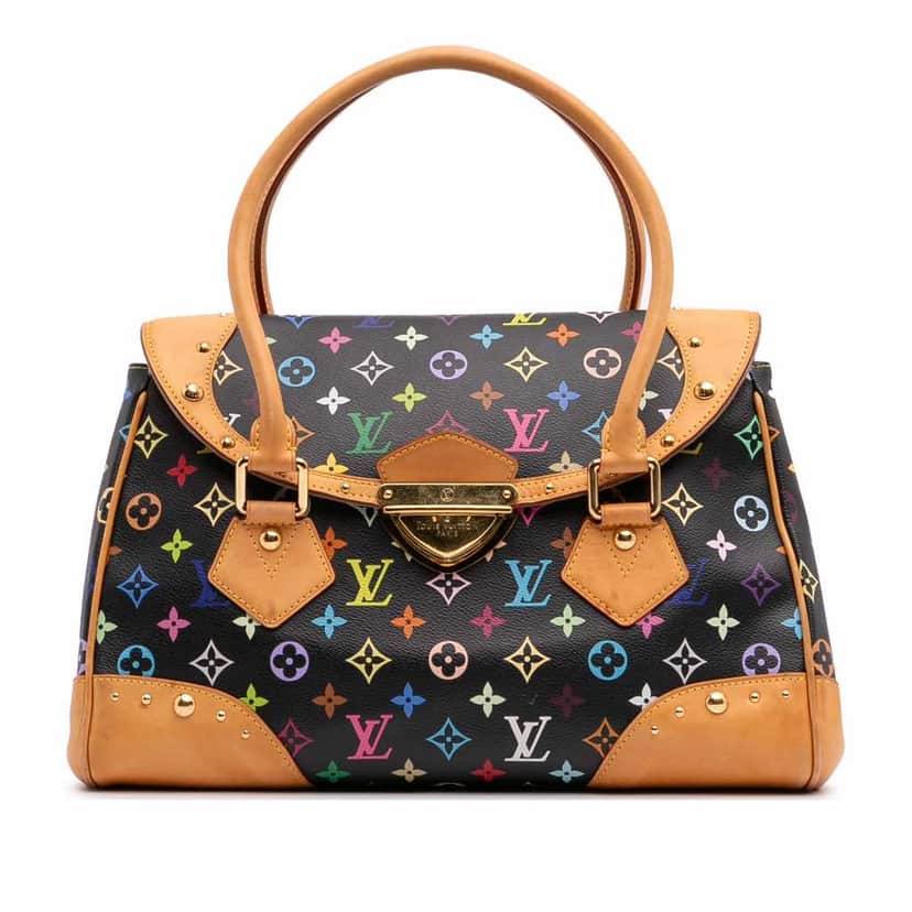 Louis Vuitton Monogram Multicolore Beverly GM Black Canvas Good condition - Front View