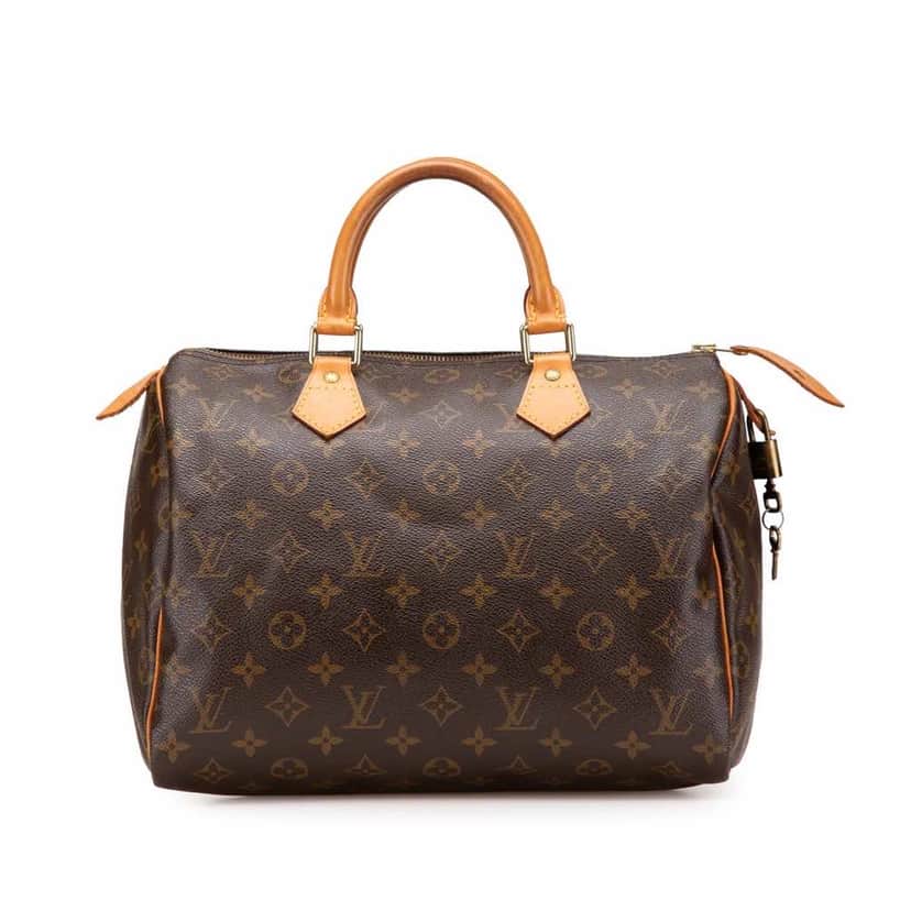 Louis Vuitton Monogram Speedy 30 Brown Canvas Good condition - Front View