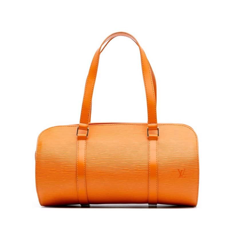 Louis Vuitton Epi Soufflot Orange Leather Good condition - Front View
