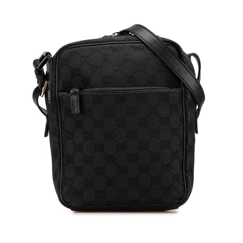 Gucci GG Canvas Crossbody Black Canvas Good condition - Front View