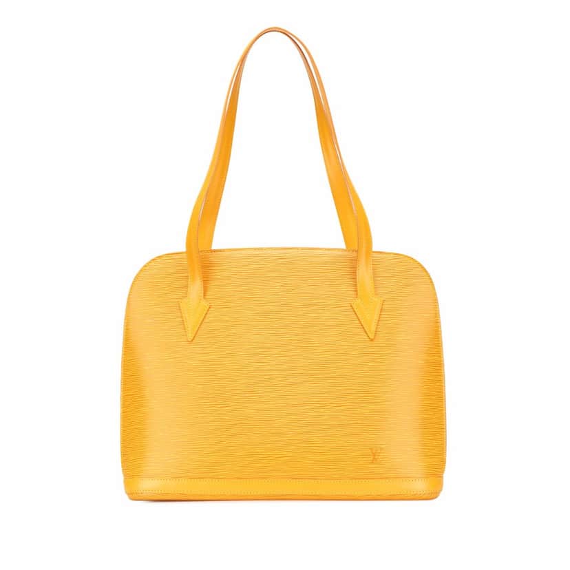 Louis Vuitton Epi Lussac Yellow Leather Good condition - Front View