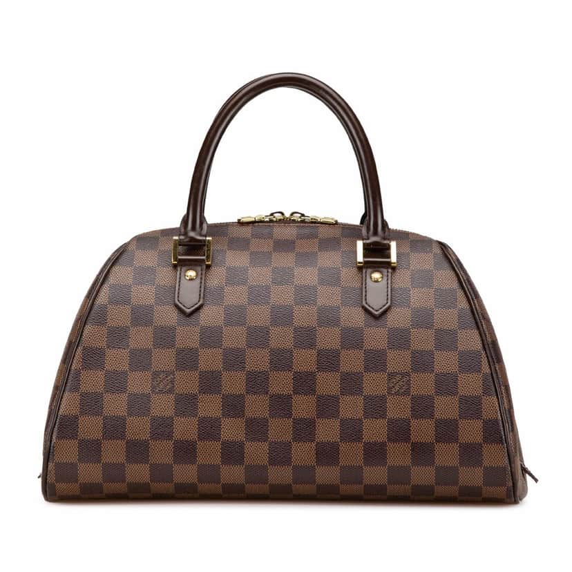 Louis Vuitton Damier Ebene Ribera MM Brown Canvas Good condition - Front View