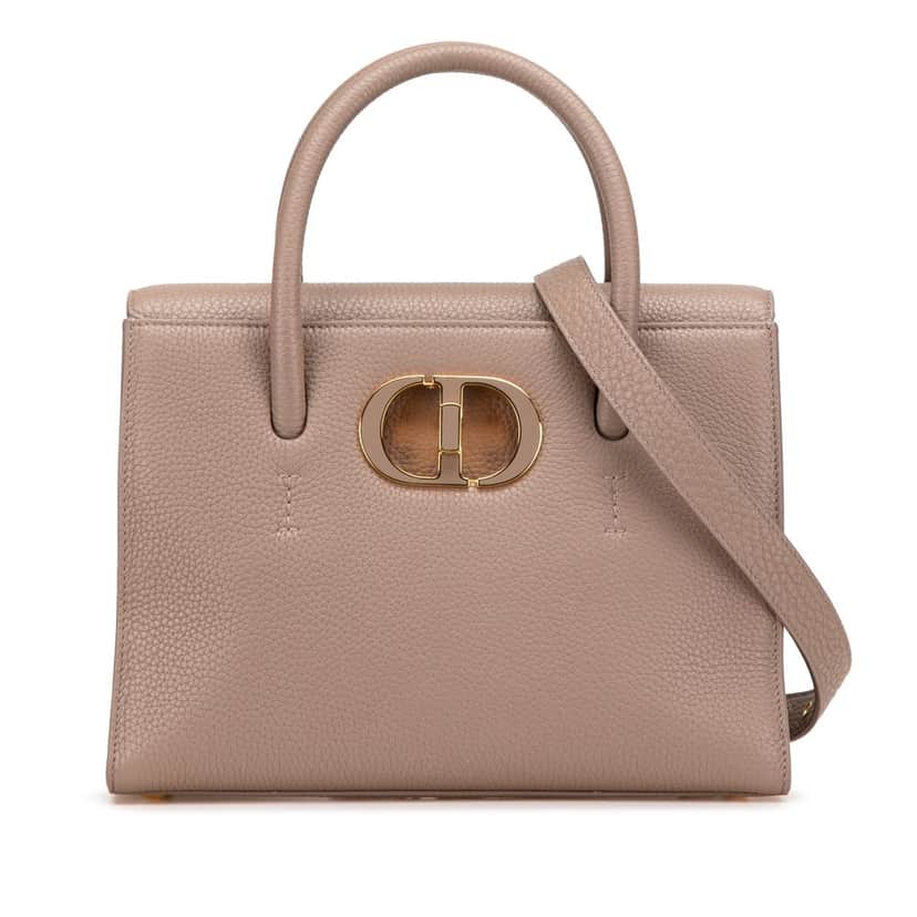 Dior Medium Grained Calfskin Saint Honore Brown Leather Good condition - Front View